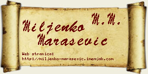 Miljenko Marašević vizit kartica